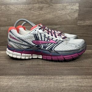 Brooks Adrenaline GTS 14 Silver Purple Womens Size 10 1201511B581 Running Shoes